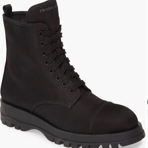 Prada Nylon Combat Boots 🖤 | Nordstrom Exclusive | 37.5 / 7.5 | Barely Worn